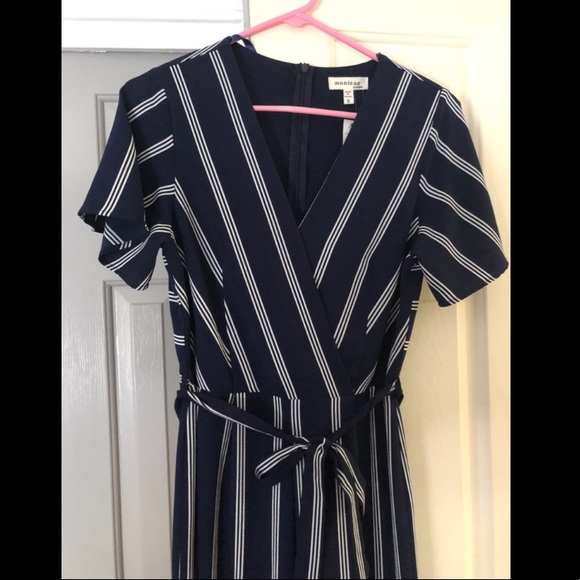 Navy and White Jumpsuit - Picture 2 of 8